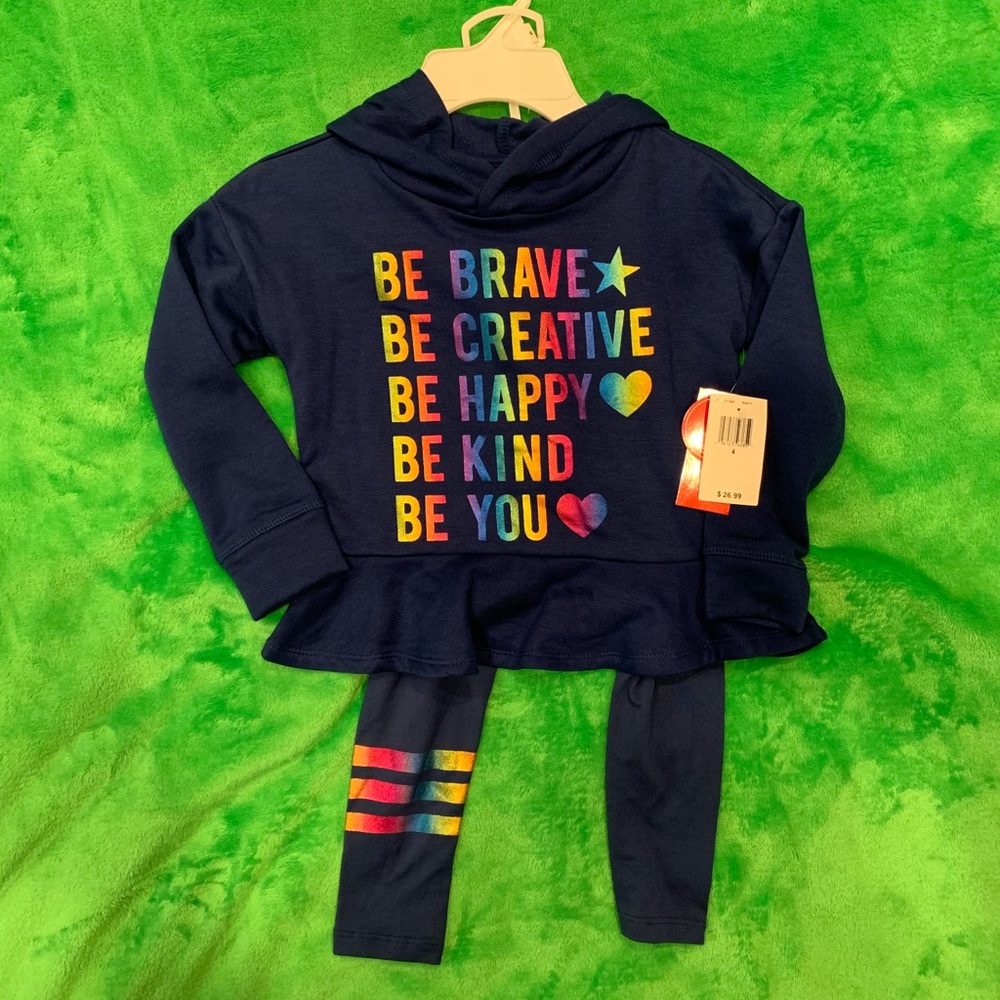 2-Piece Girls “Be” Outfit